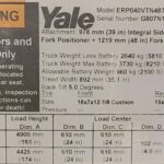 2019 Yale ERP040VT, 4,000 lbs. Electric Forklift Truck Information