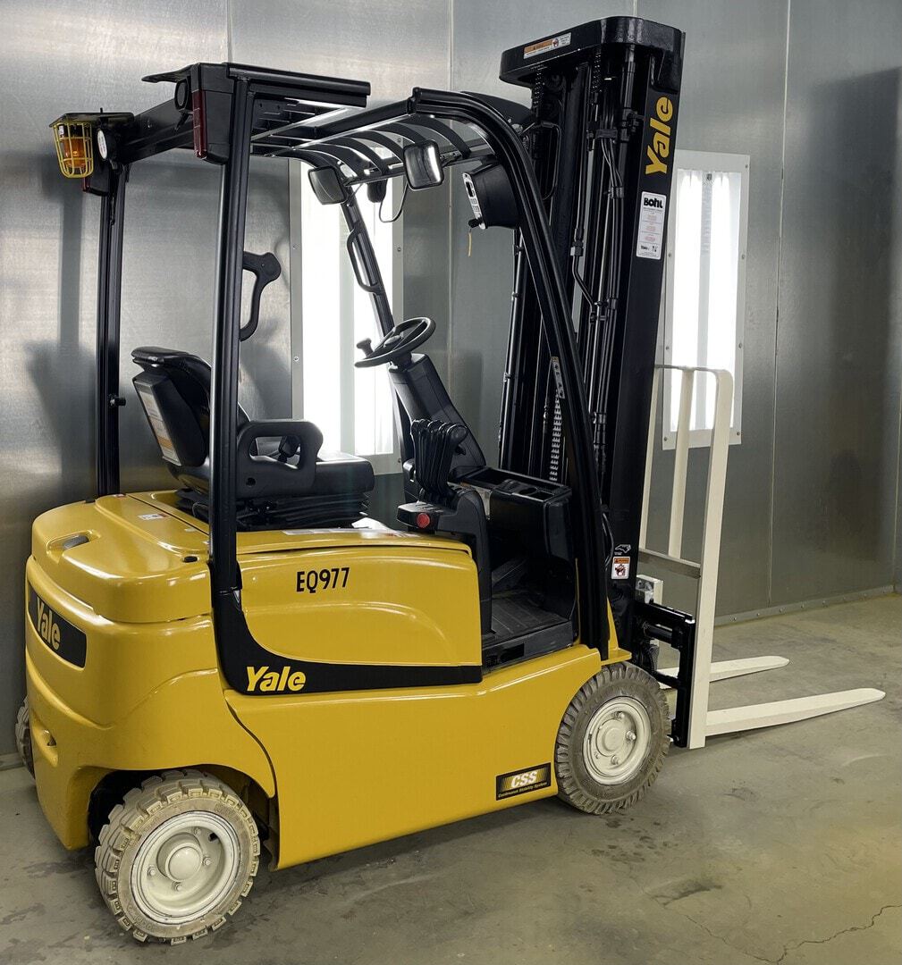 2019 Yale ERP040VF, 3,000 lb. Electric Forklift Back Side View