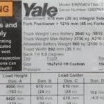 2019 Yale ERP040VT, 4,000 lb. Electric Forklift Truck Information