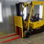 2015 Hyster J40XNT, 4,000 lb. Four-Wheel Electric Forklift Front Side View