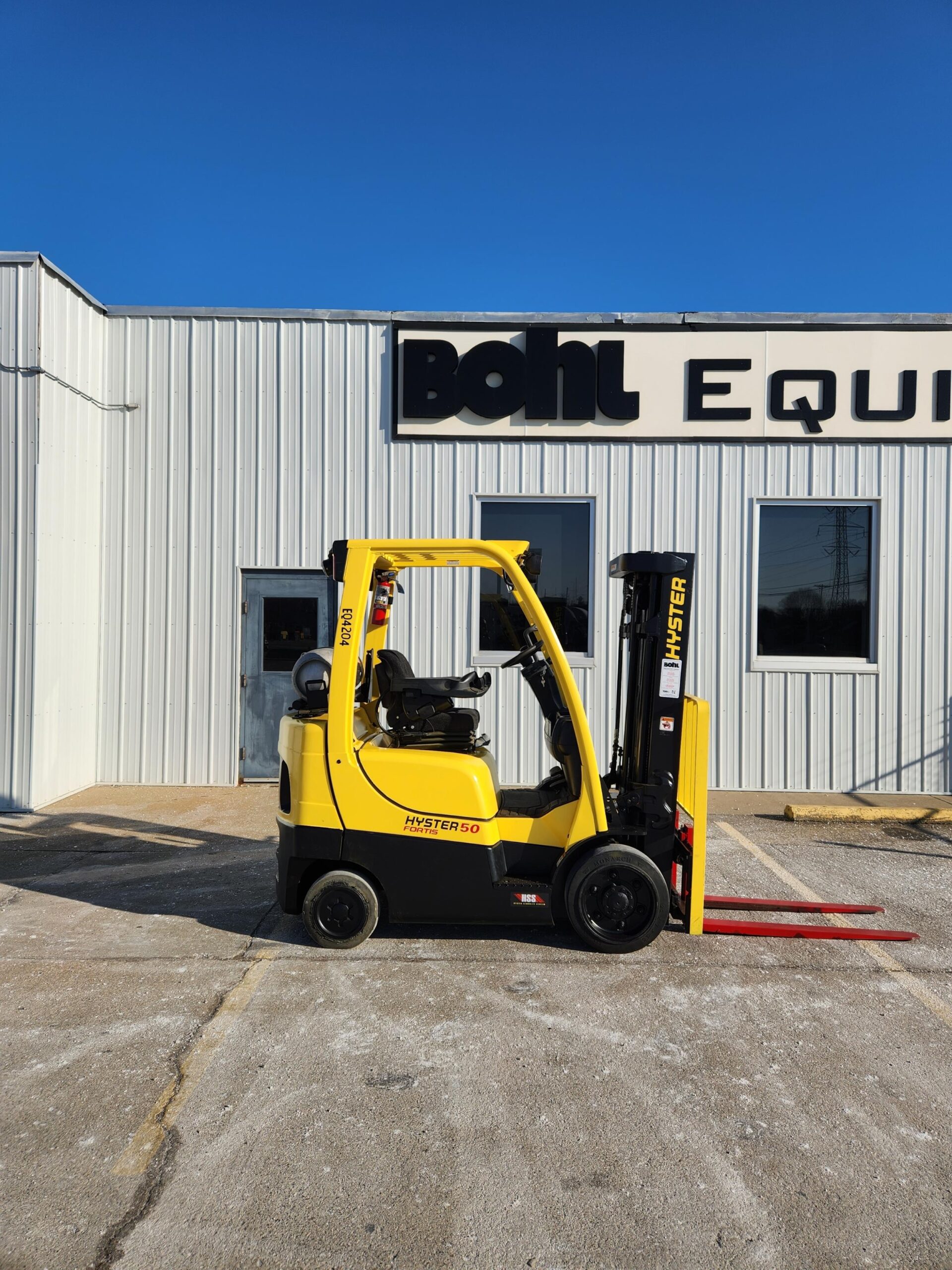 2020 Hyster S50FT, 5,000 lb. IC Cushion Fortis Forklift Truck Side View