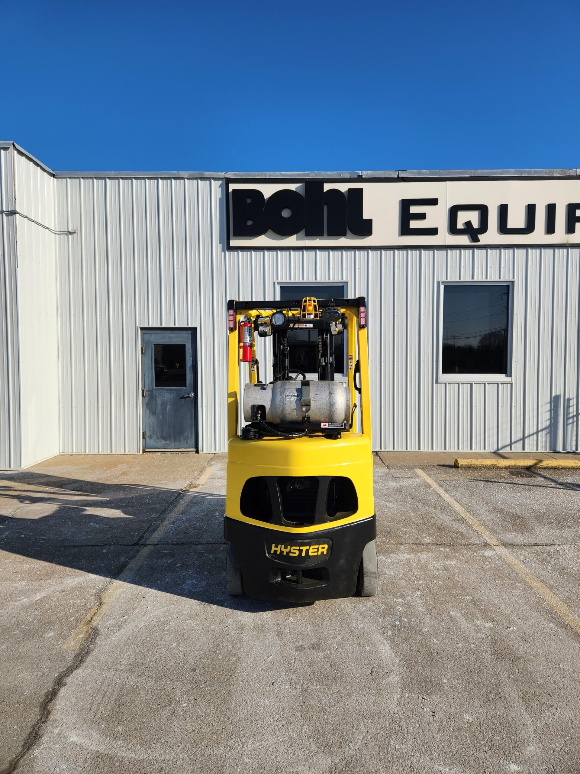 2020 Hyster S50FT, 5,000 lb. IC Cushion Fortis Forklift Truck Back View