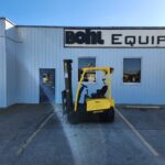 2017 Hyster J40XNT, 4,000 lb. Electric Forklift Truck Side View
