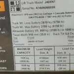 2017 Hyster J40XNT, 4,000 lb. Electric Forklift Truck Information
