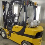 2016 Yale GP050LX, 5,000 lb. IC Pneumatic Forklift Truck Back Side View