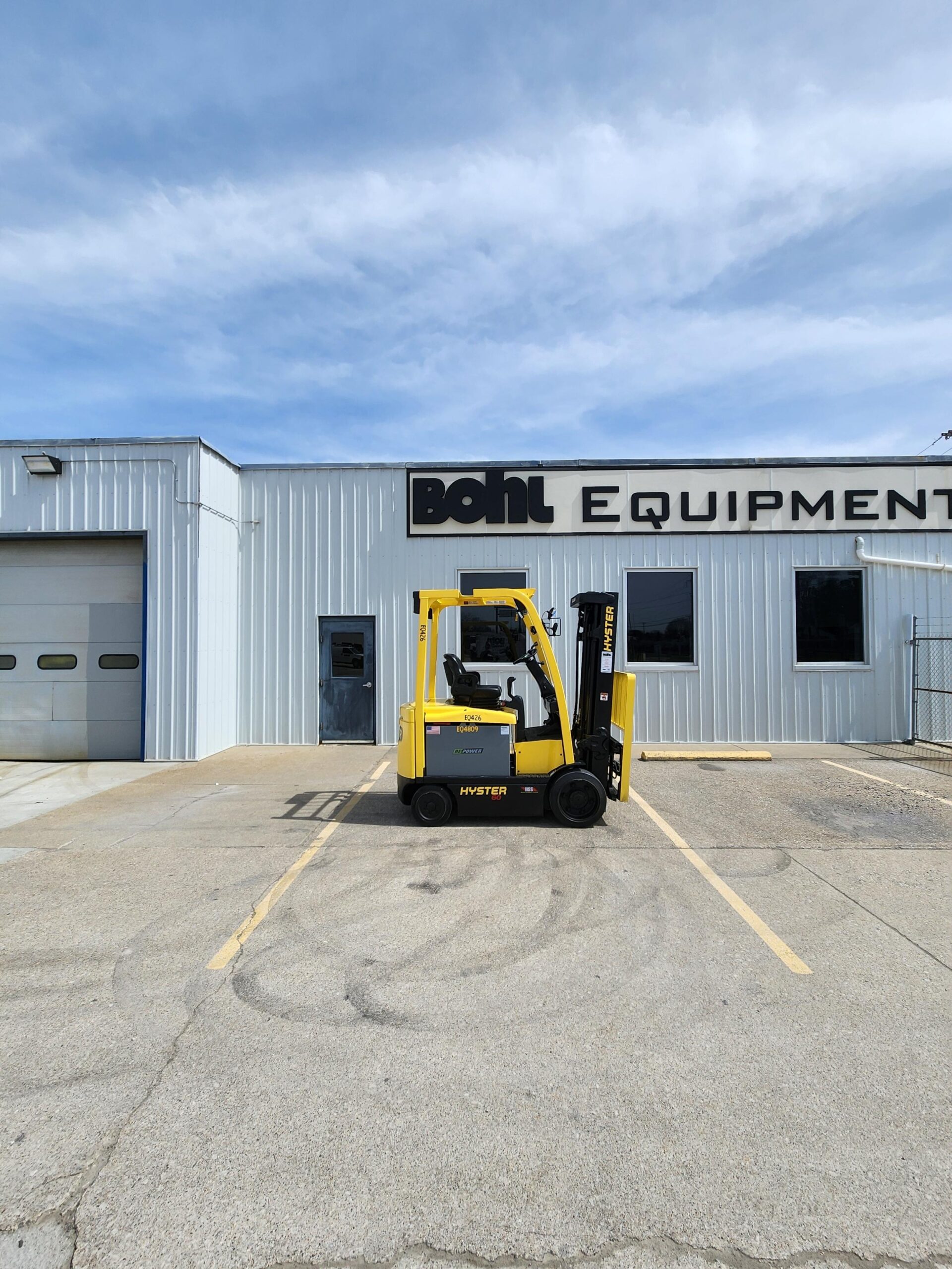 2018 Hyster E60XN, 6,000 lb. Electric Counterbalanced Forklift Side View