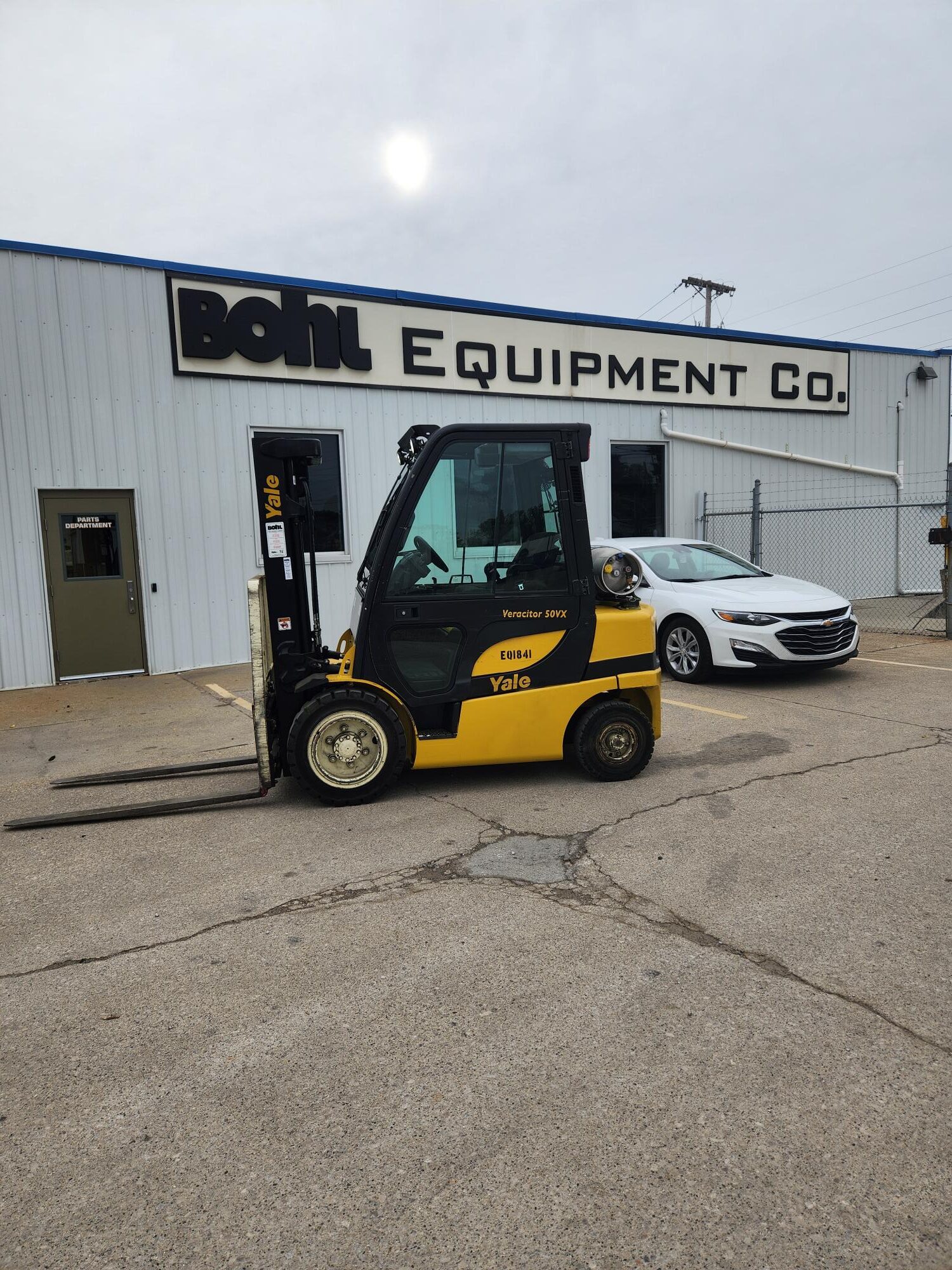 2021 Yale GP050VX, 5,000 lb. IC Pneumatic Lift Truck, Left Side View